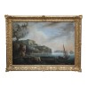 Paire de tableaux “Marine avec personnage”, huile sur toile … - Moinat - Tableaux - Paysage