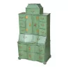 Master unit with 3 bodies in green painted wood and fittings - Moinat - Buffet, Bars, Sideboards, Dressers, Chests, Enfilades