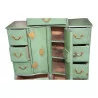 Master unit with 3 bodies in green painted wood and fittings - Moinat - Buffet, Bars, Sideboards, Dressers, Chests, Enfilades