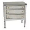 Chest of drawers - Louis XVI bedside table in painted molded beech with top - Moinat - Chests of drawers, Commodes, Chifonnier, Chest of 7 drawers