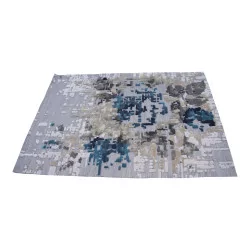 “Rose Cliff” carpet, gray blue color …