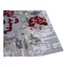 Tapis modèle "Rose Warm Red", coloris rouge gris - Moinat - Tapis