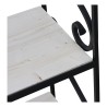 Shelf with 3 shelves in black painted wrought iron and wooden shelves... - Moinat - Bookshelves, Bookcases, Curio cabinets, Vitrines