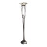 Art-Deco-Skulptur, verwandelt in eine Taschenlampe mit Metallsockel - Moinat - Stehlampen