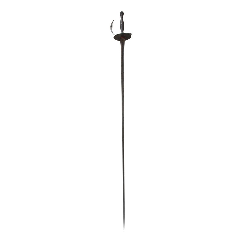 Epée avec lame guillochée et manche en acier. 19ème siècle - Moinat - Accessoires de décoration Epée avec lame guillochée et manche en acier. 19ème siècle - Moinat - Accessoires de décoration