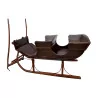retro 4-seater wooden sled, with original runners and … - Moinat - Decorating accessories