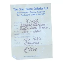 画布油画，带雕花镀金木框，……