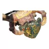 Ancien lustre Sirène et blason avec cornes de cerf dans le … - Moinat - Accessoires de décoration