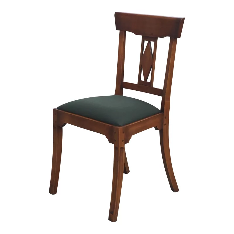 Stuhl Directoire in Kirschbaum mit Stoffeinlage … - Moinat - Stühle