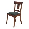 Directoire chair in cherry wood with fabric seat - Moinat - Chairs