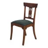 Directoire chair in cherry wood with fabric insert … - Moinat - Chairs