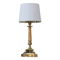 лампа из позолоченной бронзы с отделкой в стиле Второй империи …