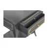 прикроватная тумбочка в стиле Людовика XV с 1 ящиком, 1 черной кожаной ручкой и - Moinat - Диванные столики, Ночные столики, Круглые столики на ножке