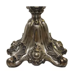 Coupe en cristal taillé avec filet doré (quelques éclats) avec