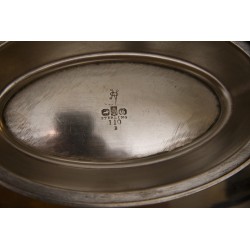 Basket in 925 (717g) sterling silver. England, around 1910