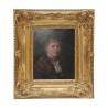 Oil painting on wood “woman with scarf” unsigned and with … - Moinat - Painting - Portrait