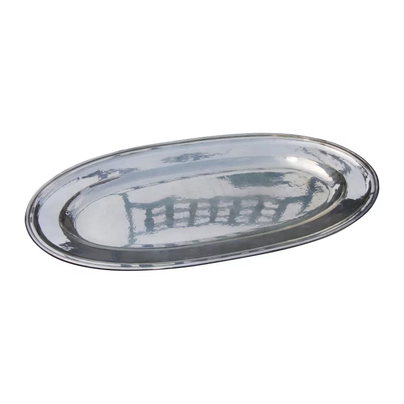 Plat à poisson en argent 925. 20ème siècle - Moinat - Argenterie