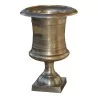 Vase médicis en aluminium patine doré antiquaire. - Moinat - Boites, Urnes, Vases