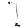 Articulated floor lamp or reading light in smoked metal, “En” model - Moinat - Standing lamps