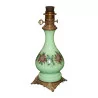 Лампа из зеленого фарфора с цветочным декором без … - Moinat - Настольные лампы