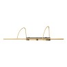 Bilderlampe Modell RUBIS aus gebürstetem Messing mit Led (4x5W), 2 … - Moinat - Bildbeleuchtungen