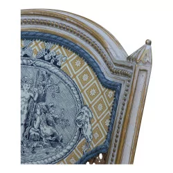 Sessel im Louis XVI-Stil aus geschnitztem Holz, beige und …