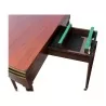 张路易十六半月形桌子，带 3 个托盘，其中 1 个覆盖着…… - Moinat - Bridge tables, Changer tables