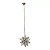 “Star” lantern in glass and patinated brass, mounted on a … - Moinat - Chandeliers, Ceiling lamps