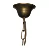 “Star” lantern in glass and patinated brass, mounted on a … - Moinat - Chandeliers, Ceiling lamps