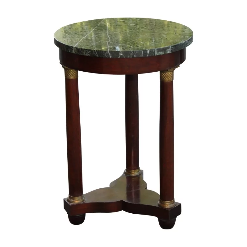 Guéridon Empire modèle KOROLEFF avec dessus marbre Vert des - Moinat - Bouts de canapé, Bouillottes, Chevets, Guéridons Guéridon Empire modèle KOROLEFF avec dessus marbre Vert des - Moinat - Bouts de canapé, Bouillottes, Chevets, Guéridons