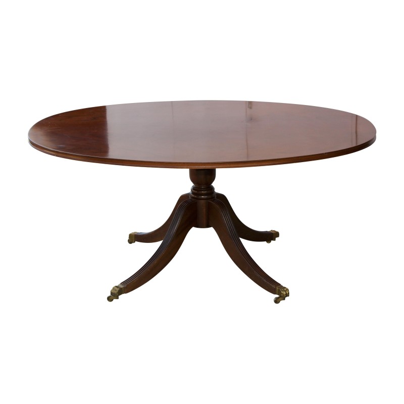Regency oval living room table in flamed mahogany wood, model … - Moinat - Coffee tables Regency oval living room table in flamed mahogany wood, model … - Moinat - Coffee tables