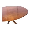 Regency oval living room table in flamed mahogany wood, model … - Moinat - Coffee tables