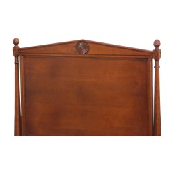 Bed frame (90 x 190 cm) Directoire in patinated beech wood