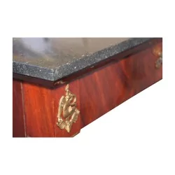 Secrétaire Empire en acajou flammé et colonnes détachées, …