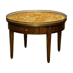 Louis XVI bouillotte table inlaid in rosewood, with 2 …