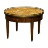 стол для бульот в стиле Людовика XVI, инкрустированный палисандровым деревом, с 2 … - Moinat - Диванные столики, Ночные столики, Круглые столики на ножке