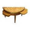 Louis XVI bouillotte table inlaid in rosewood, with 2 … - Moinat - End tables, Bouillotte tables, Bedside tables, Pedestal tables