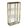 Hängevitrine aus Messing mit Glasboden, … - Moinat - Bücherregale, Bücherschränke, Vitrinen