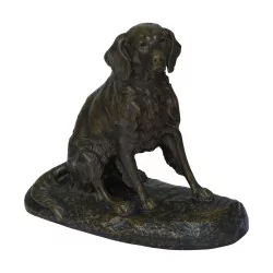 只狗青铜“坐着的英国施普林格”签名克洛维斯-爱德蒙……