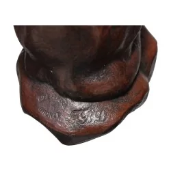 Bronze “Chat “ reproduction du bronze de Barye.