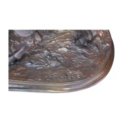 青铜马“Marine Mare”的青铜复制品......