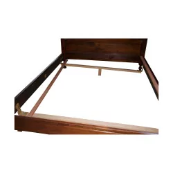 Louis XIII bed frame (160 x 220 cm) in walnut wood, model