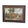 Tableau Hollandais huile sur toile avec cadre en bois, exécuté … - Moinat - Tableaux - Paysage