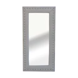 Miroir rectangulaire “Peau de vache” coloris blanc avec …