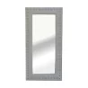 Miroir rectangulaire “Peau de vache” coloris blanc avec … - Moinat - Glaces, Miroirs