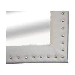 Miroir rectangulaire “Peau de vache” coloris blanc avec …