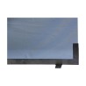 Brandwand aus Glas und Sockel aus Chrom. - Moinat - Kaminschirme