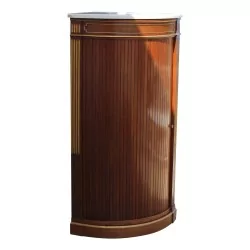 Encoignure avec porte à volt Louis XVI en bois d'acajou et …