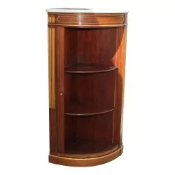 Encoignure avec porte à volt Louis XVI en bois d'acajou et …