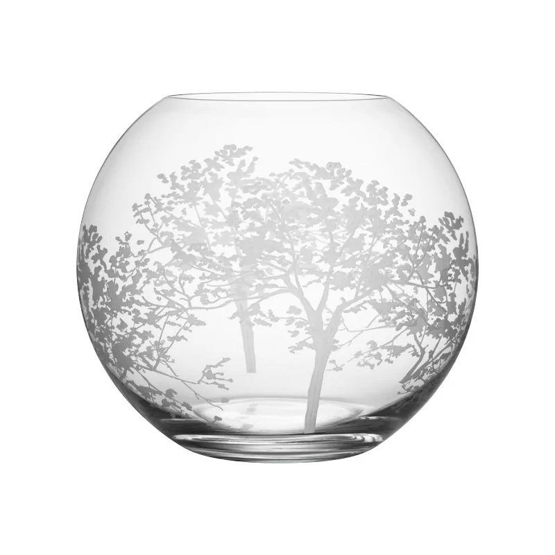 Vase en verre gravé modèle “Organic” - Moinat - Boites, Urnes, Vases